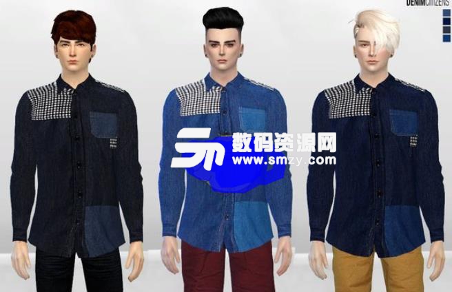 模拟人生4男性帅气宽大衬衫MOD