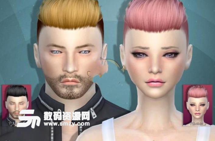 模拟人生4男女通用帅气发型MOD