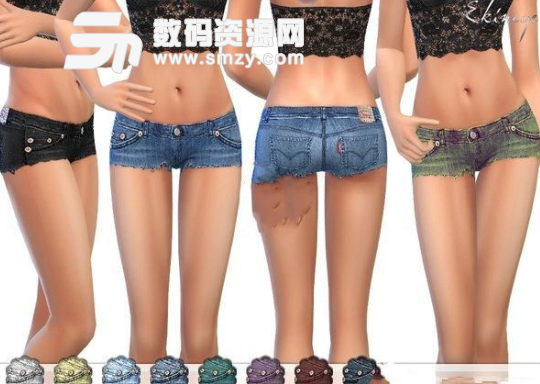 模拟人生4女性超短性感牛仔裤MOD