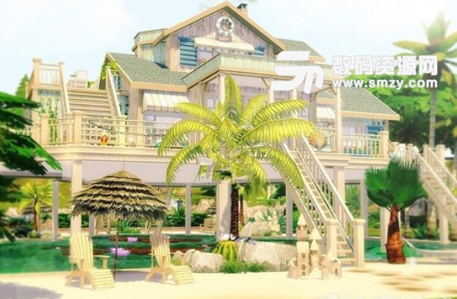 模拟人生4沙滩豪华木屋MOD