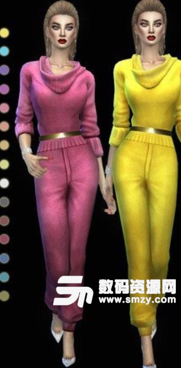 模拟人生4女士时尚连体裤MOD