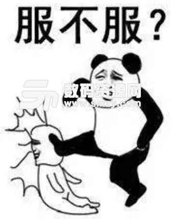 熊猫头服不服斗图表情包下载