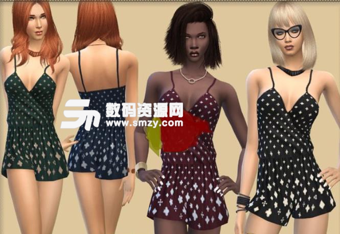 模拟人生4女性星星性感连体裤MOD