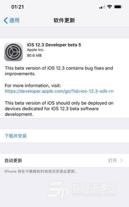 ios12.3Beta5描述文件