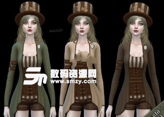 模拟人生4女性朋克风格服装MOD