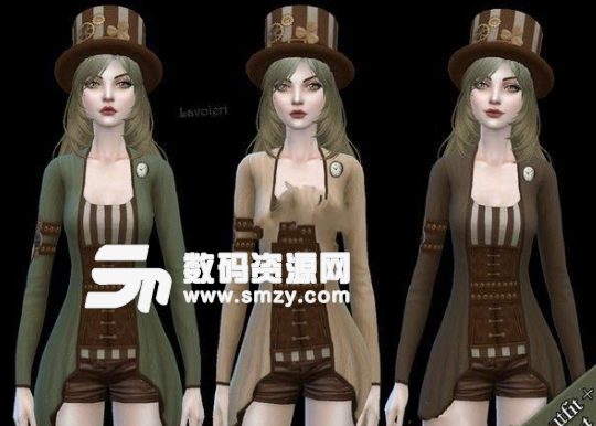 模擬人生4女性朋克風格服裝MOD