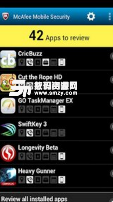 邁克菲手機殺毒軟件安卓最新版(mcafee mobile security) v5.7.0.286 官方版