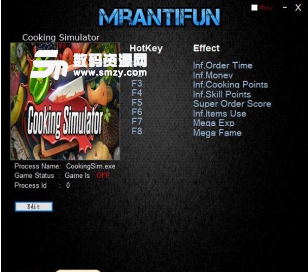 料理模拟器八项修改器MrAntiFun版
