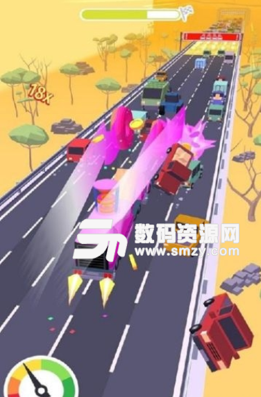 橫衝直撞粉碎公路手機版(趣味卡通賽車遊戲) v0.4 安卓版