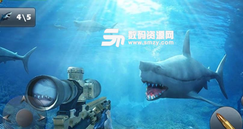 饥饿鲨鱼狙击手安卓版(鲨鱼捕猎手) v1.0 手机版