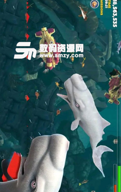 饥饿鲨鱼求生安卓版(海底射击游戏) v1.1 手机版