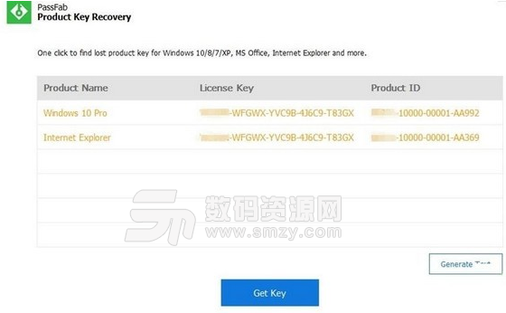 PassFab Product Key Recovery最新版