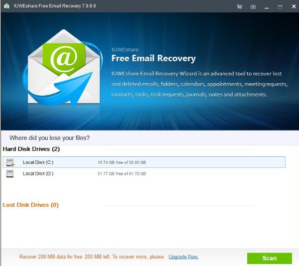 IUWEshare Free Email Recovery免费版