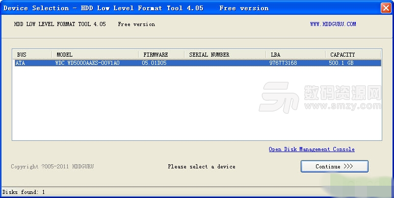 Hard Disk Low Level Format Tool