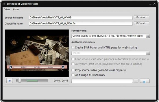 Soft4Boost Video to Flash最新版