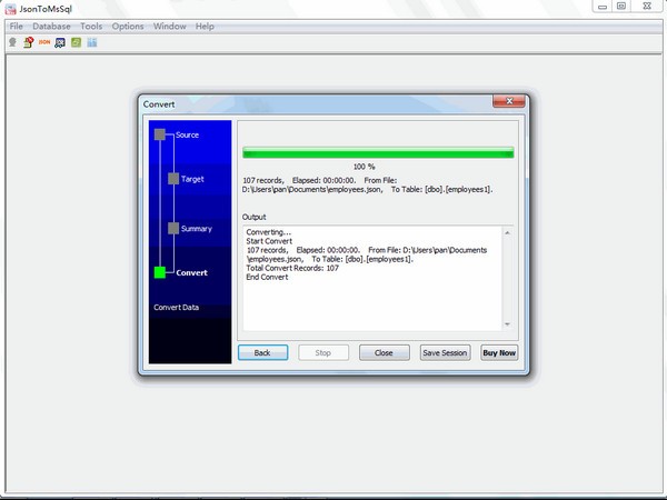 JsonToMsSql免费版