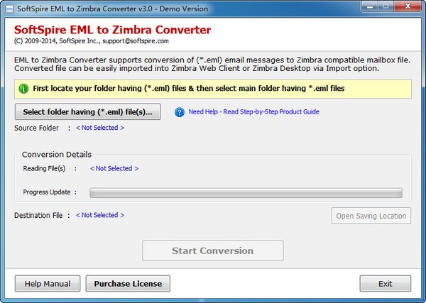 SoftSpire EML to Zimbra Converter最新版
