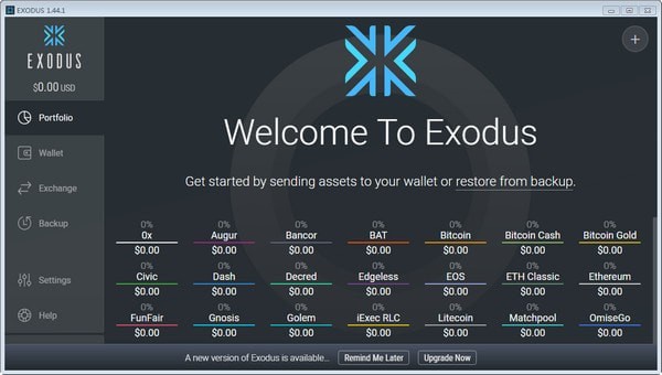 Exodus(数字货币钱包软件)官方版