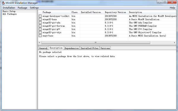 MinGW Installation全新版