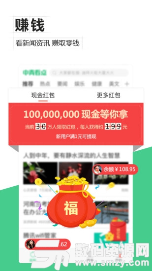 中青看点极速赚钱最新版(阅读资讯) v1.11.4 免费版